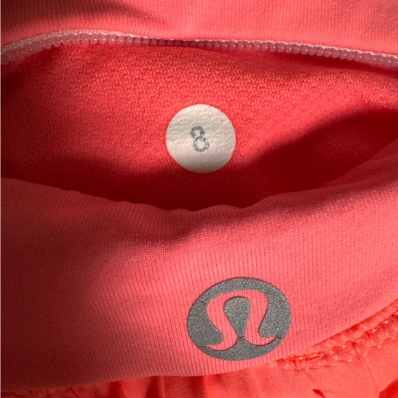 Lululemon Pleat to Street Skirt II in "Grapefruit" Neon Size 8 - Picture 12 of 14
